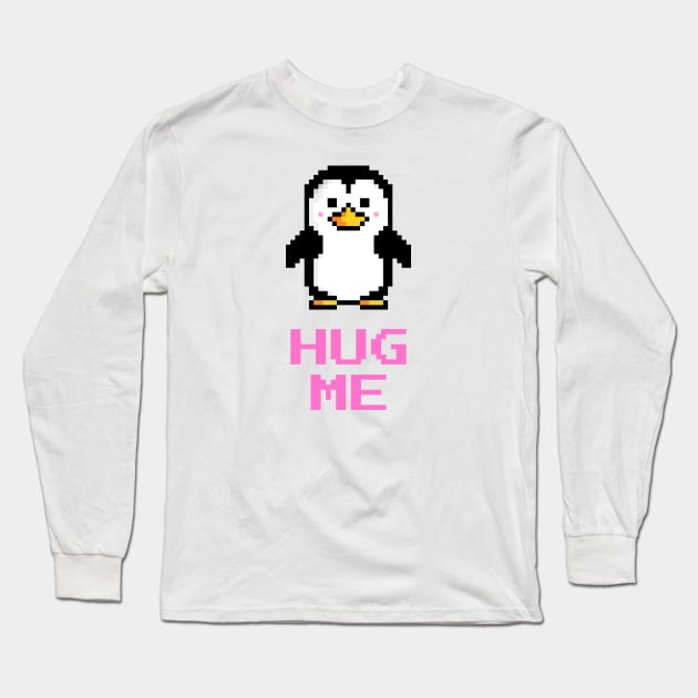 Hug Me Penguin Long Sleeve T-Shirt by Sugarpink Bubblegum Designs